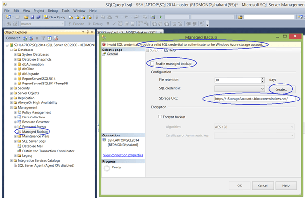 SQL Server Backups in Cloud